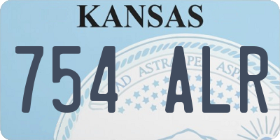 KS license plate 754ALR