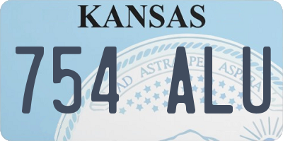 KS license plate 754ALU