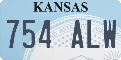 KS license plate 754ALW
