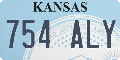 KS license plate 754ALY