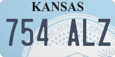 KS license plate 754ALZ