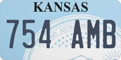 KS license plate 754AMB