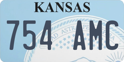 KS license plate 754AMC