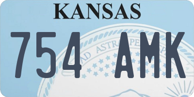 KS license plate 754AMK