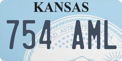 KS license plate 754AML