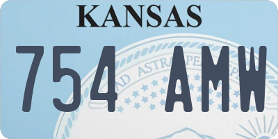 KS license plate 754AMW