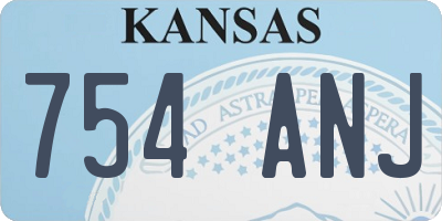 KS license plate 754ANJ