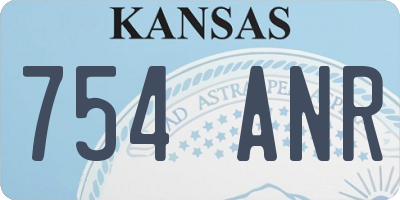 KS license plate 754ANR