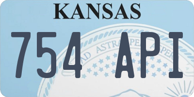 KS license plate 754API