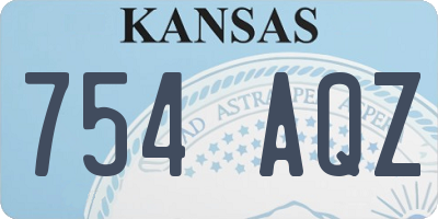 KS license plate 754AQZ
