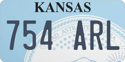 KS license plate 754ARL