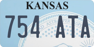 KS license plate 754ATA