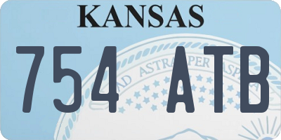 KS license plate 754ATB