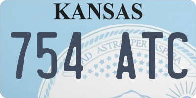 KS license plate 754ATC