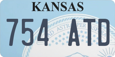 KS license plate 754ATD