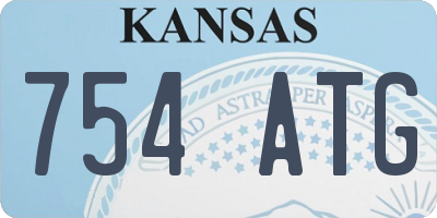 KS license plate 754ATG
