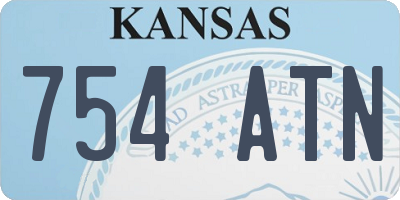 KS license plate 754ATN