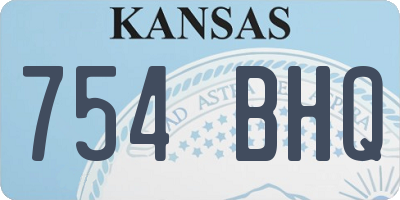 KS license plate 754BHQ