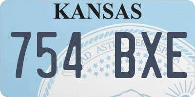 KS license plate 754BXE