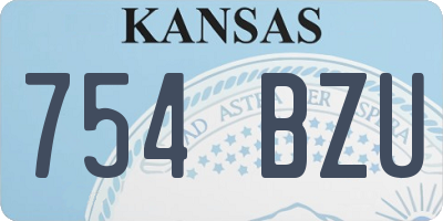 KS license plate 754BZU