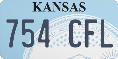 KS license plate 754CFL