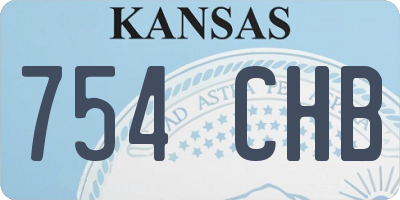 KS license plate 754CHB