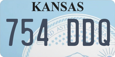 KS license plate 754DDQ