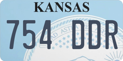 KS license plate 754DDR