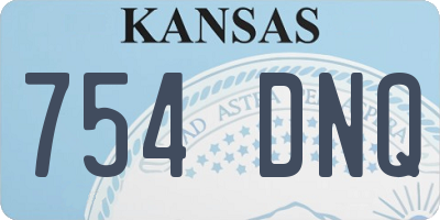 KS license plate 754DNQ