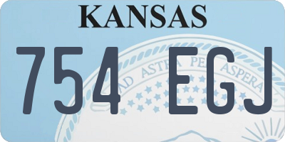 KS license plate 754EGJ