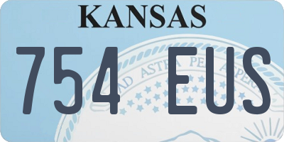 KS license plate 754EUS
