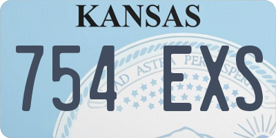 KS license plate 754EXS
