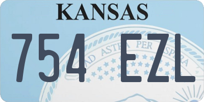 KS license plate 754EZL