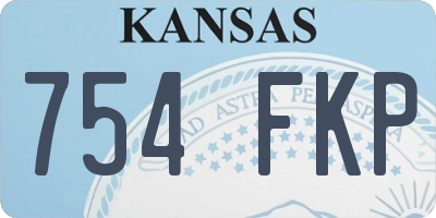 KS license plate 754FKP