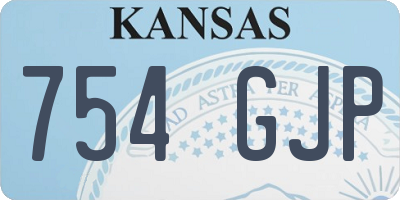 KS license plate 754GJP
