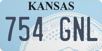KS license plate 754GNL