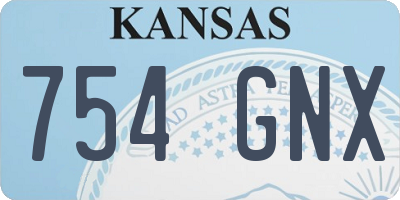 KS license plate 754GNX
