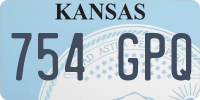 KS license plate 754GPQ