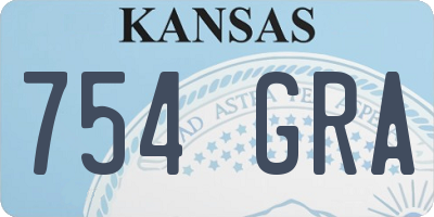 KS license plate 754GRA