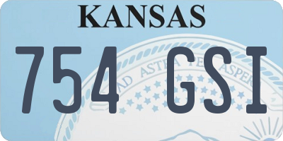 KS license plate 754GSI