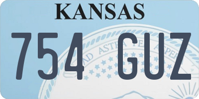 KS license plate 754GUZ