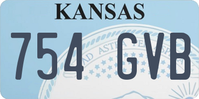 KS license plate 754GVB