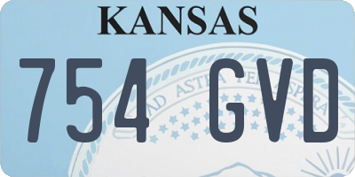 KS license plate 754GVD
