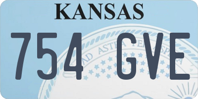 KS license plate 754GVE