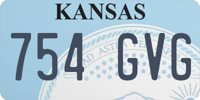 KS license plate 754GVG