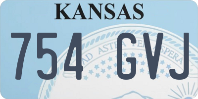 KS license plate 754GVJ