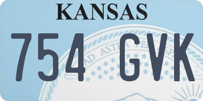 KS license plate 754GVK