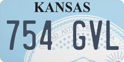 KS license plate 754GVL