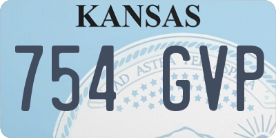 KS license plate 754GVP