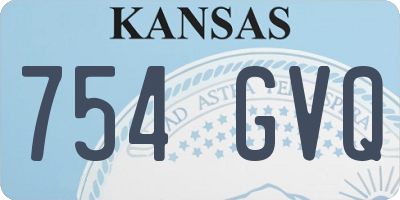 KS license plate 754GVQ